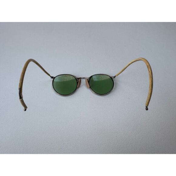 American Optical Ful-Vue Round Green Lens Glasses Steam Punk main image 7